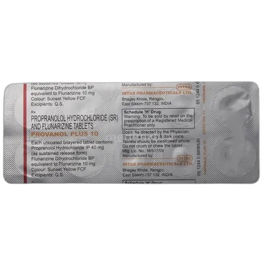 provanol plus 10mg tablet 10's